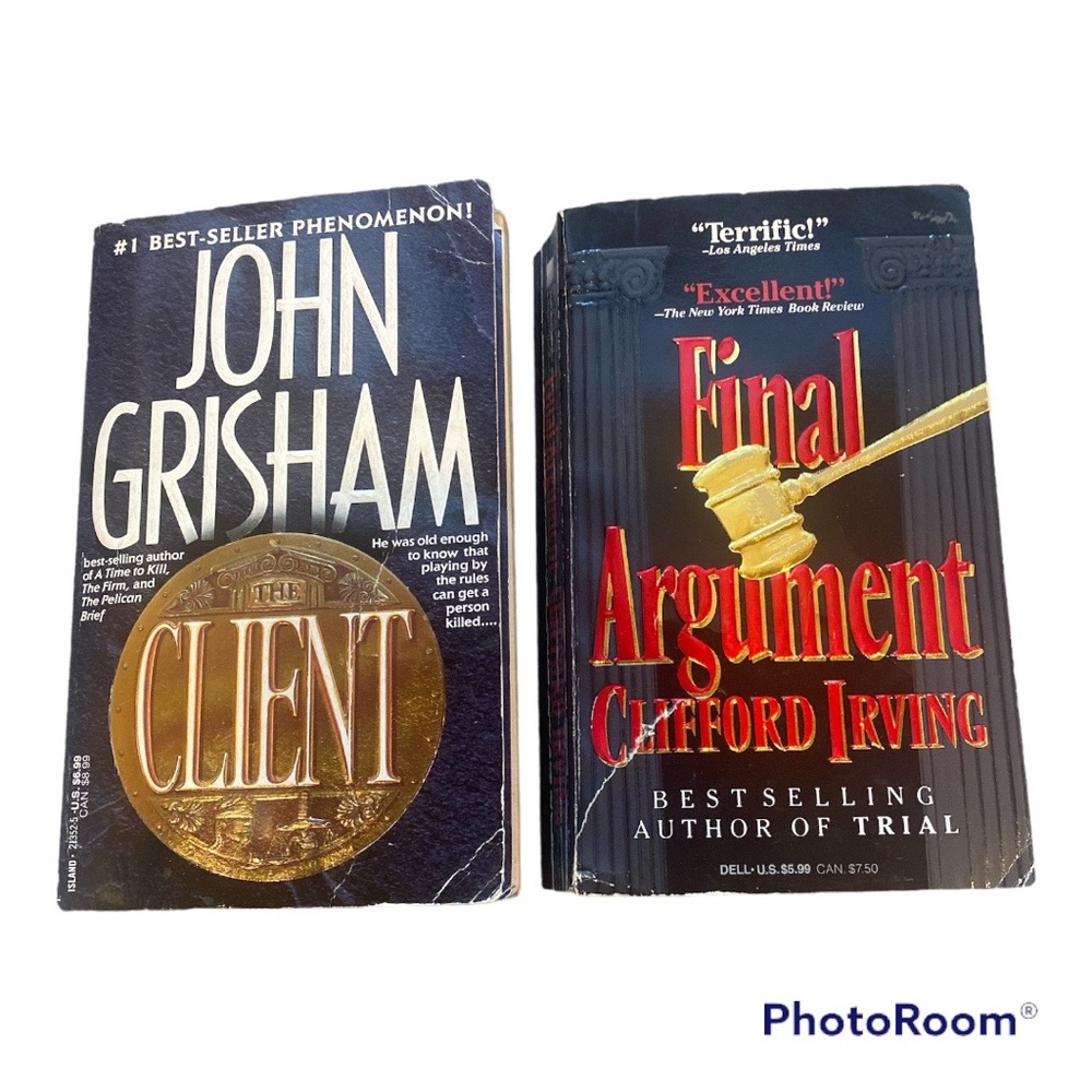 Boom Bundle: The Client by John Grisham & Final Argument by Clifford Irving